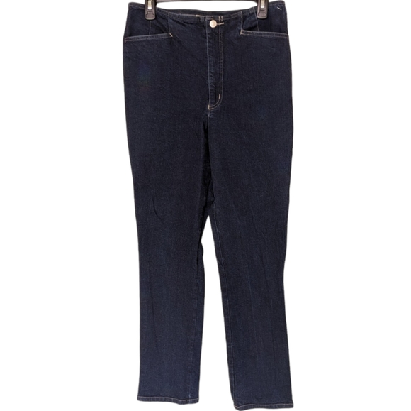 Vintage tailored fit dark wash denim jeans made in Canada - Picture 1 of 7